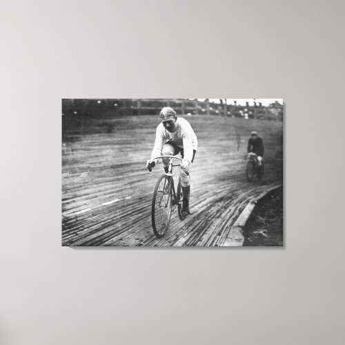 Bicycle Racer at the 6_day Washington DC Race Canvas Print