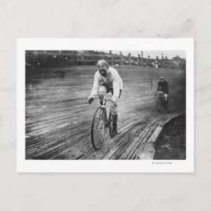 Bicycle Racer at the 6-day Washington DC Race Postcard