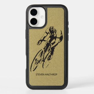 Bicycle Racing with Name iPhone 16 Plus Case