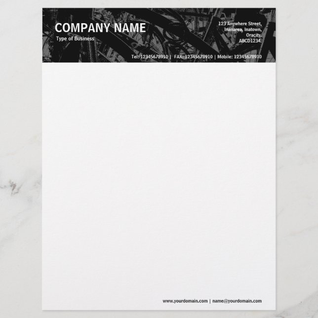 Bicycle Rack HC - Black and Gray Letterhead (Front)