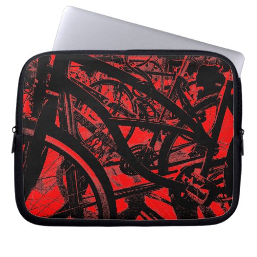 Bicycle Rack HC _ Red Laptop Sleeve