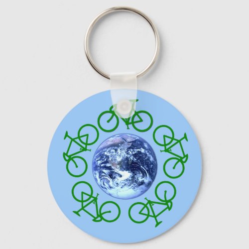 Bicycle Recycle Products Keychain