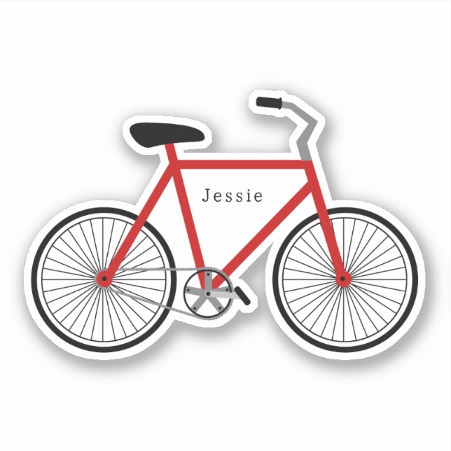 Bicycle Red Sticker (Front)