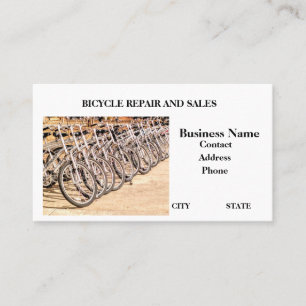 Bicycle rental business card