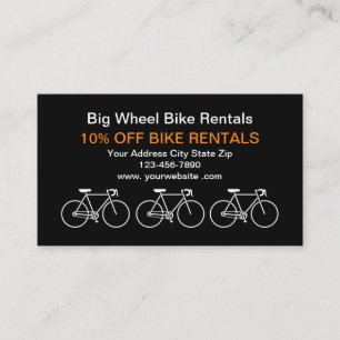Bicycle Rentals Business Cards