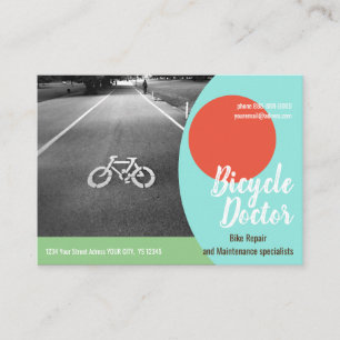 BICYCLE REPAIR Mighty, 3.5" x 2.5" Business Card