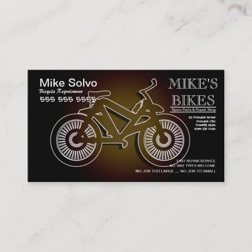 Bicycle Repair Shop Business Card