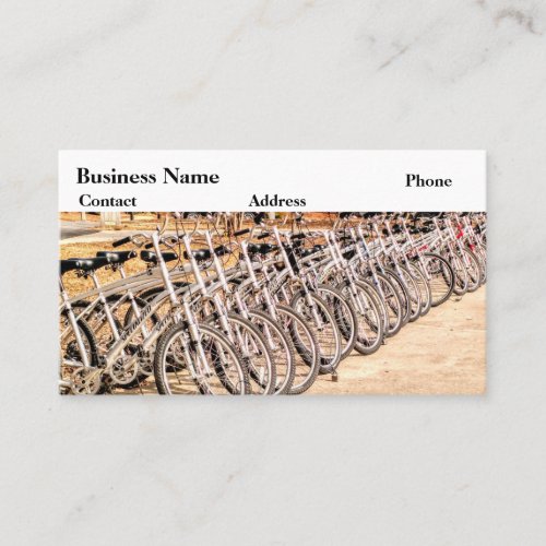 Bicycle repair shop dealer business card