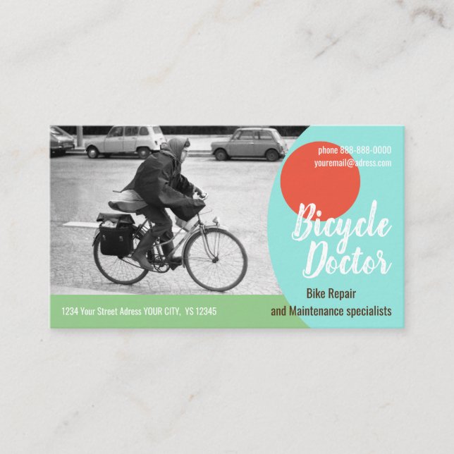 BICYCLE REPAIR Standard, 3.5" x 2.0" Business Card (Front)