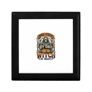 Bicycle Repair Witch Vintage Halloween Bike Mechan Gift Box