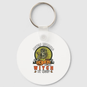 Bicycle Repairers Witch Skull Wrench Pumpkins Hall Keychain