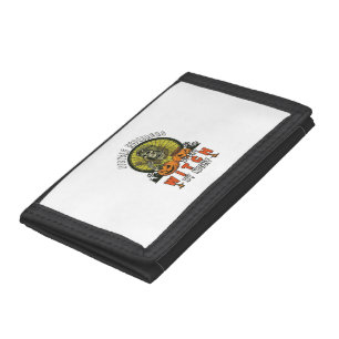 Bicycle Repairers Witch Skull Wrench Pumpkins Hall Trifold Wallet