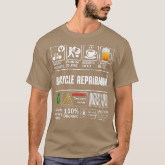 Bicycle Repairman Skills Included Bike Lovers Coff T-Shirt
