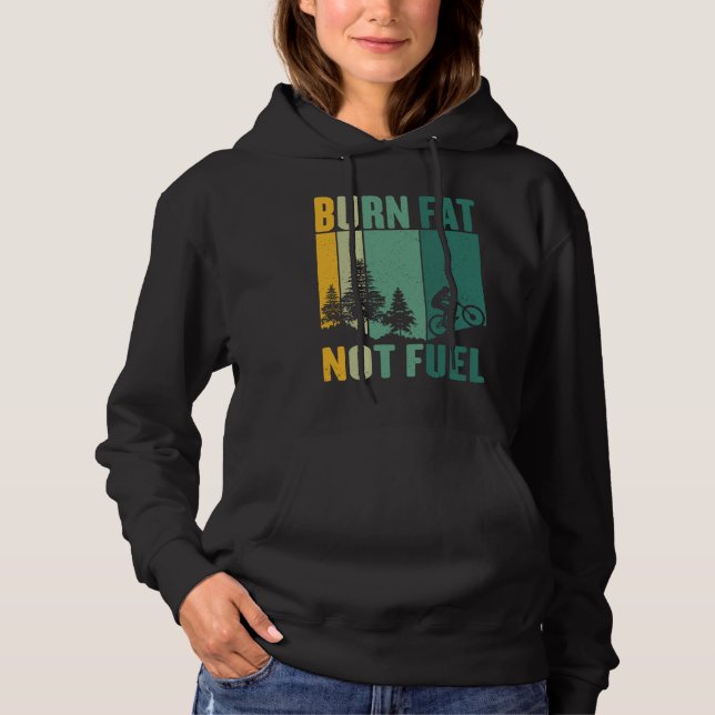 Bicycle Ride Environmental Protection Fuel Saving  Hoodie (Front)