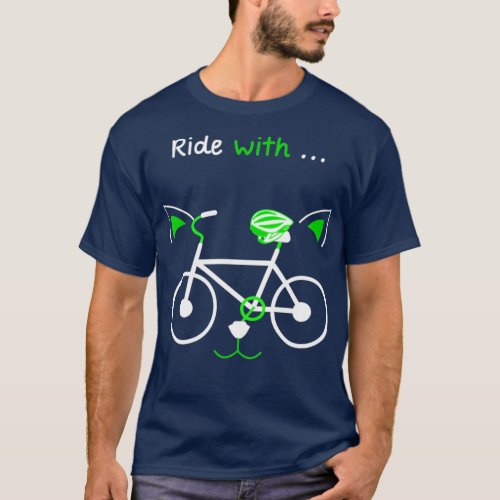 Bicycle ride with cute pet  T_Shirt