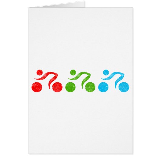 Bicycle riders in action cards (Front)
