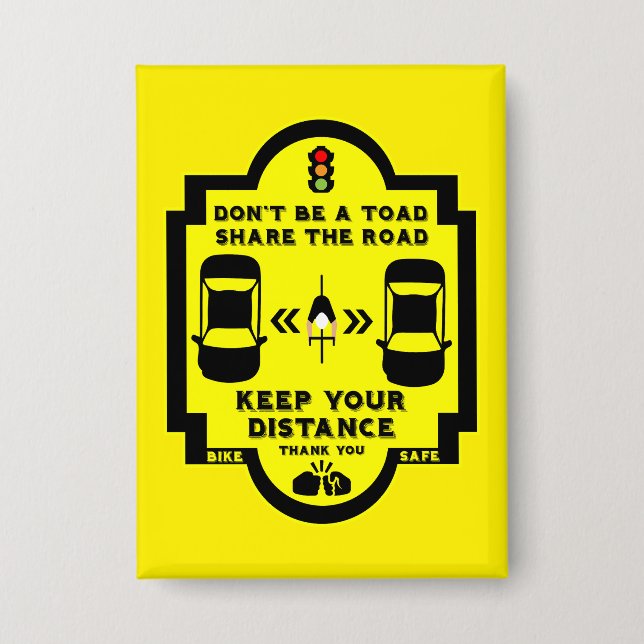 Bicycle Road Safety Button (Front)