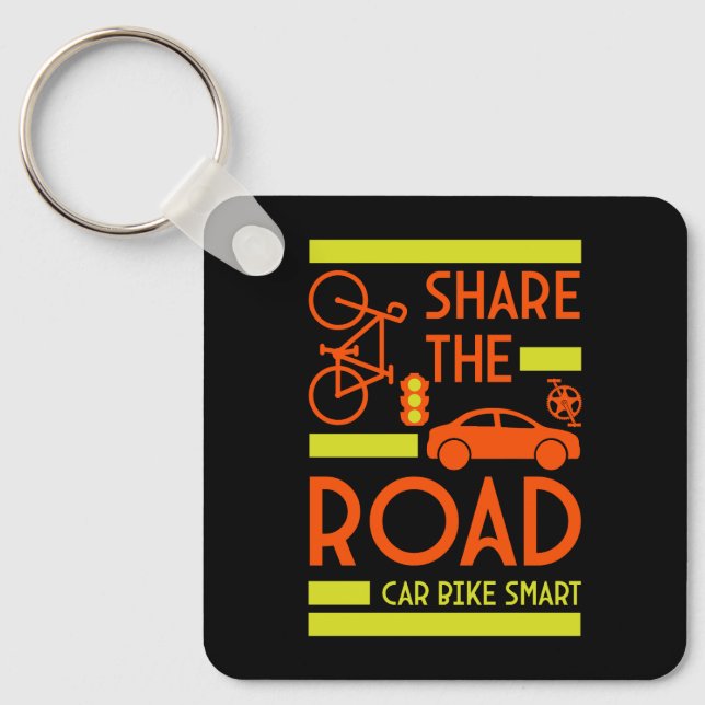 Bicycle Road Safety Keychain (Front)