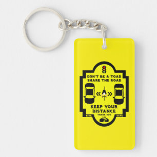 Bicycle Road Safety Keychain
