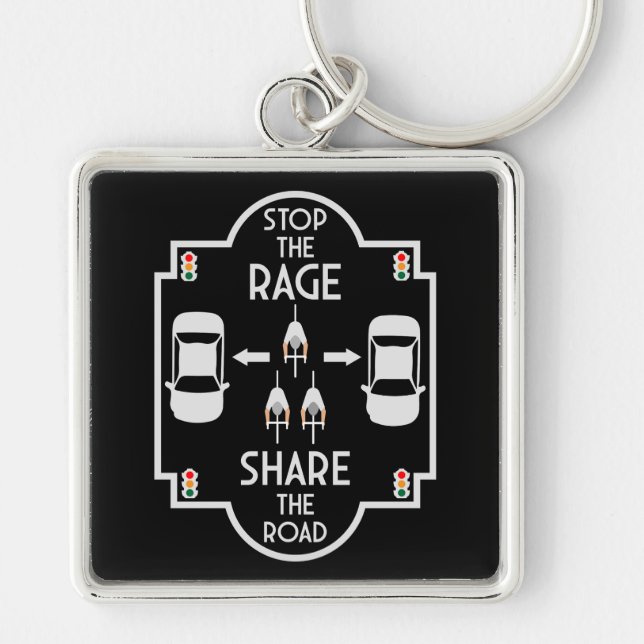 Bicycle Road Safety Keychain (Front)
