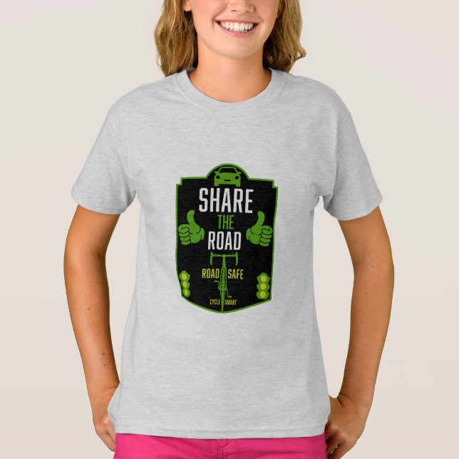 Bicycle Road Safety T-Shirt (Front)