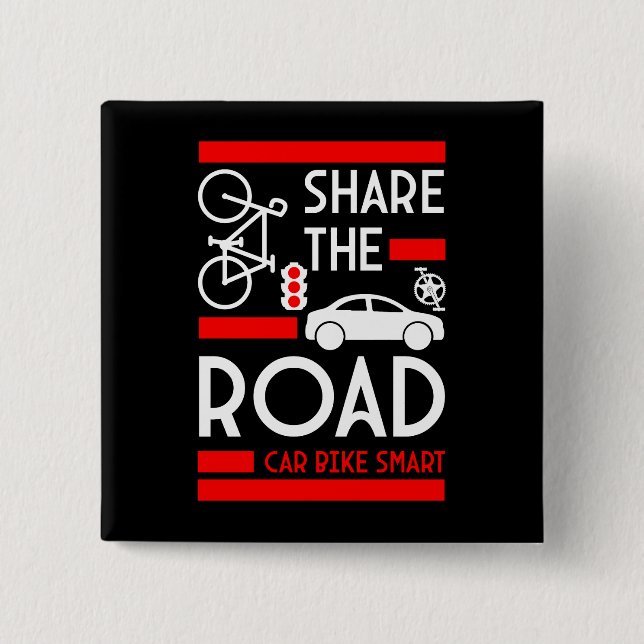 Bicycle Road Safety Week Button (Front)