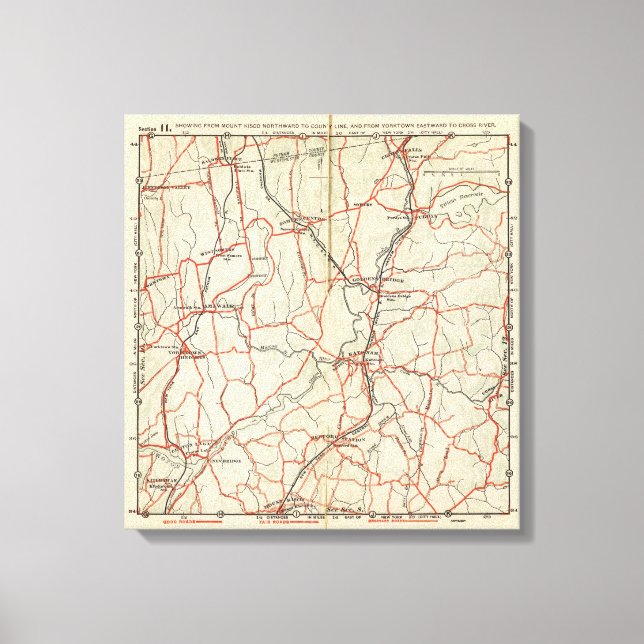 Bicycle Roads in New York and Conneticut 12 Canvas Print (Front)