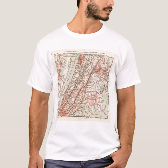 Bicycle Roads in New York and Conneticut 3 T-Shirt (Front)