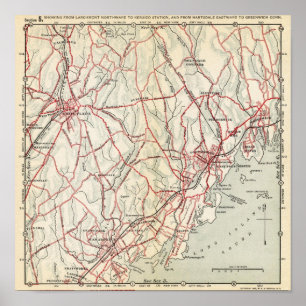 Bicycle Roads in New York and Conneticut 6 Poster