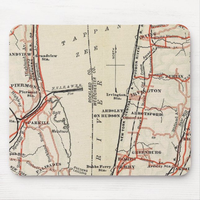 Bicycle Roads in New York and Conneticut 7 Mouse Pad (Front)