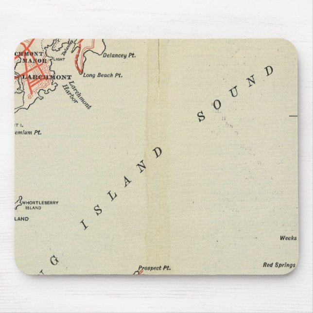 Bicycle Roads in New York and Conneticut Mouse Pad (Front)