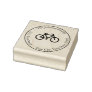 Bicycle Round Return Address Rubber Stamp