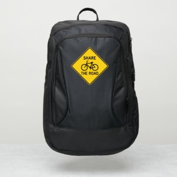 Bicycle - Share The Road -  Port Authority® Backpack by SusanEileenEvans at Zazzle
