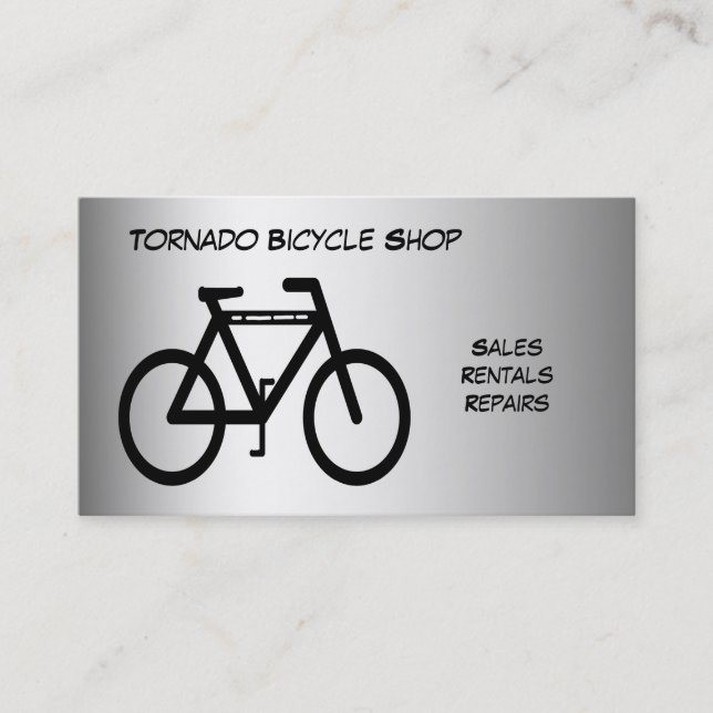 Bicycle Shop Business Card (Front)