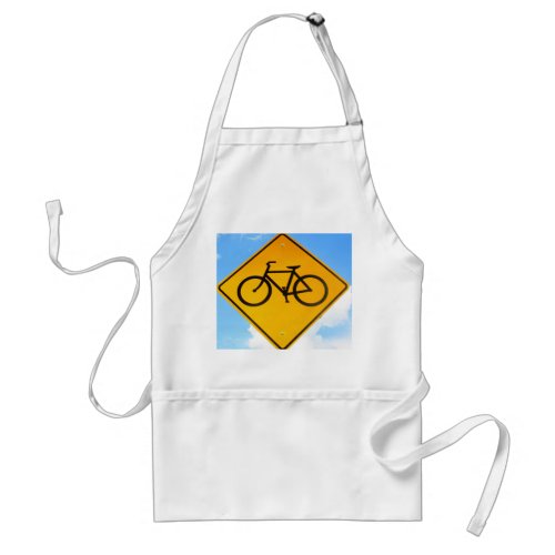 Bicycle Sign Adult Apron