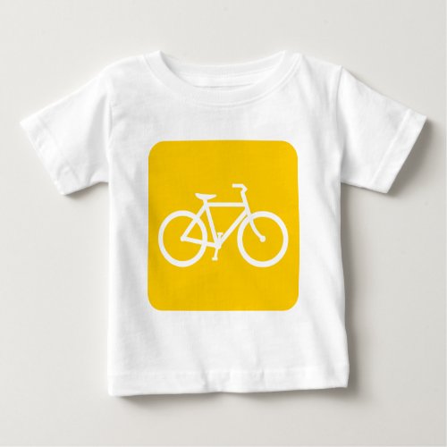 Bicycle Sign _ Amber Baby T_Shirt