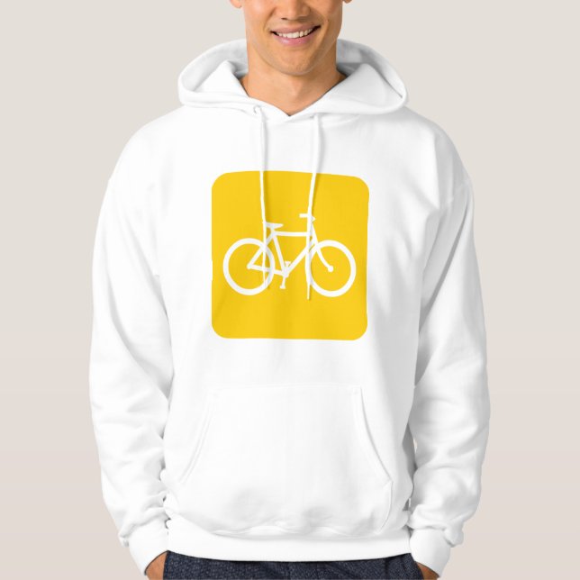 Bicycle Sign - Amber Hoodie (Front)