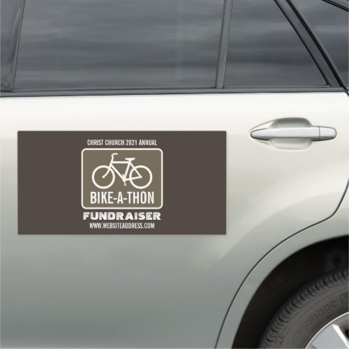 Bicycle Sign Charity Bike_a_Thon Event Car Magnet