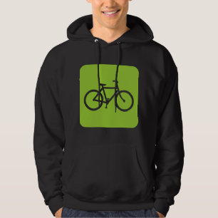 Bicycle Sign - Martian Green Hoodie