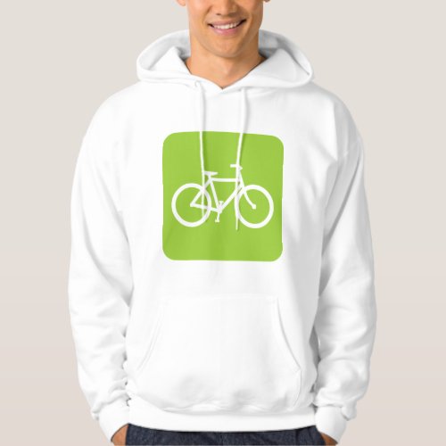 Bicycle Sign _ Martian Green Hoodie