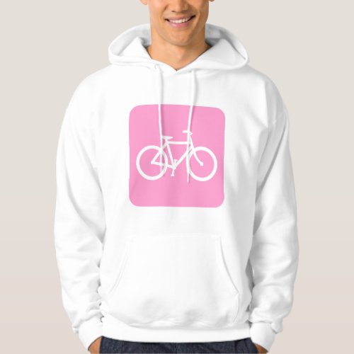 Bicycle Sign _ Pink Hoodie