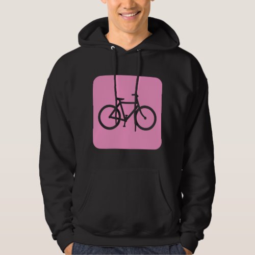 Bicycle Sign _ Pink Hoodie