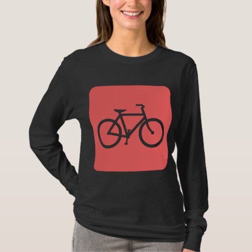 Bicycle Sign _ Tropical Pink T_Shirt