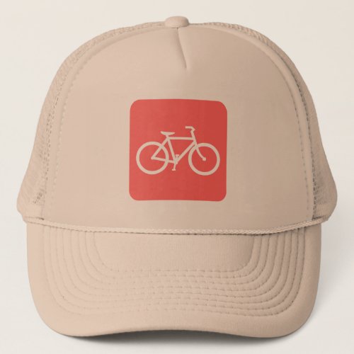 Bicycle Sign _ Tropical Pink Trucker Hat