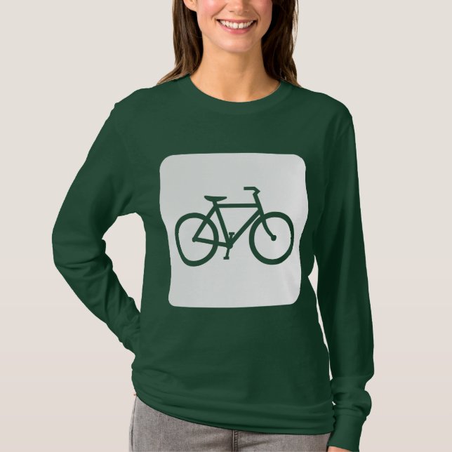 Bicycle Sign - White T-Shirt (Front)