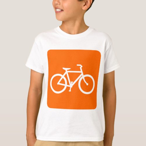 Bicycle Sign _ White T_Shirt