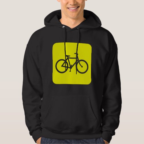 Bicycle Sign _ Yellow Hoodie