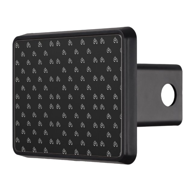 Bicycle Signal Street Motif Print Pattern Hitch Cover (Left)