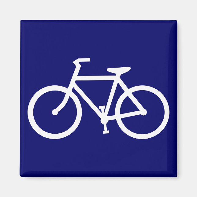 bicycle silhouette magnet (Front)