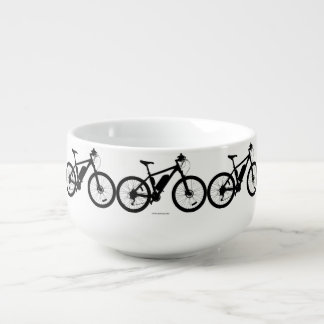 Bicycle Silhouette Soup Mug